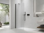 CERANO - Sprchová zástena Walk-in Onyx YL/P - 8 mm - čierna matná, ryhované sklo - 120x200 CER-8050BD1154