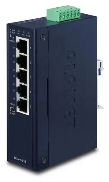 Planet IP30 Slim 5-P Industrial / Switch / 5 portov / IP30 (IGS-501T)