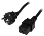 StarTech napájací kábel Schuko - C19 2m čierna / Napájací kábel / CEE7/7 - C19 / 16 A (PXTEUC192M)