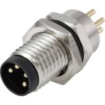 TRU COMPONENTS Vestavná zástrčka pre čidlo/aktuátor, TC-13751924, piny: 4, 1 ks; TC-13751924