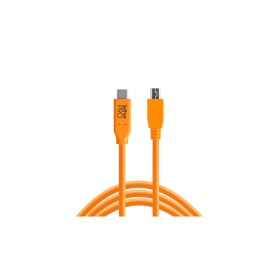 Tether Tools USB kábel USB 2.0 USB-C ® zástrčka, USB Mini-B zástrčka 4.60 m oranžová CUC2415-ORG; CUC2415-ORG