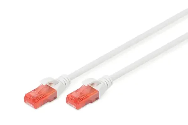 Digitus biela / Patch kábel / Cat6 U/UTP / 5 m / LSZH / PoE++ (DK-1617-050/WH)