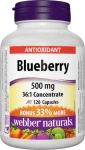Webber Naturals Blueberry 500 mg 120 cps (10621)