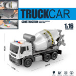 Mamido Auto miešačka na betón so zvukmi a svetlami 1:16 biela