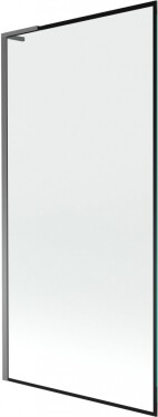 MEXEN/S - Next L vaňová zástena FIX 90 x 150, čierna vzor, grafit metal 895-090-000-03-70-95