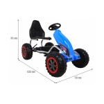 Mamido Detská šliapací motokára Monster Strong modrá