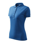 Dámske tričko Pique Polo azure blue XS