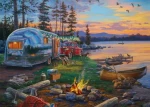Schmidt Puzzle Kempovanie pri jazere