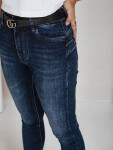 Dámske skinny džínsy námornícka modrá FashionStreet UY2789 s31