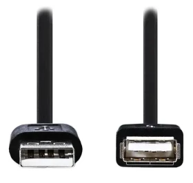 Nedis čierna / Predlžovací kábel USB 2.0 AA / 2 m / poniklované konektory / bulk (CCGL60010BK20)