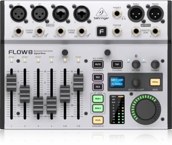 Behringer FLOW 8 / Digitálny mixážny pult / 8 kanálov / USB / XLR / 6.3mm (27000887)