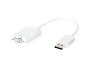LogiLink CV0059B biela / Adaptér / DisplayPort - VGA / max. 1920×1200 / 15 cm (CV0059B)