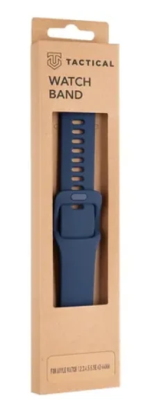 Tactical 795 Silikónový Remienok s Prackou pre Apple Watch 42 amp; 44mm Night modrá (8596311138942)