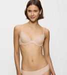 Body Make-Up Essentials - hladká tričková podprsenka s vypchávkami Triumph NUDE BEIGE 80A