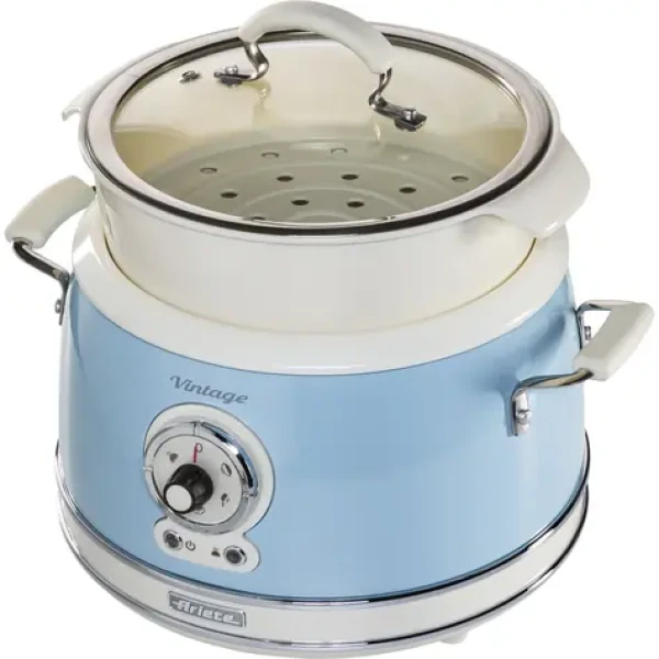 Ariete 2904 Vintage modrý / parný hrniec / 700W / 2 nádoby / 1.8 l nádoba na vodu (00C290405AR0)