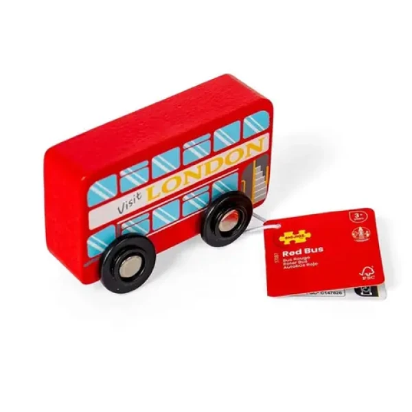 Bigjigs Toys Drevený londýnsky autobus