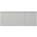 MEXEN/S - Rivel kúpeľňová skrinka 120 cm s umývadlom Vela ľavá, 1S, 1D, reliéf, šedá mat/biela mat 91A23-12047-3-BBFF62-W23L01