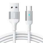 Joyroom S-UM018A10 Nabíjací kábel USB-A (M) - MicroUSB (M) 2.4A 2m biela (S-UM018A10 2m MW)