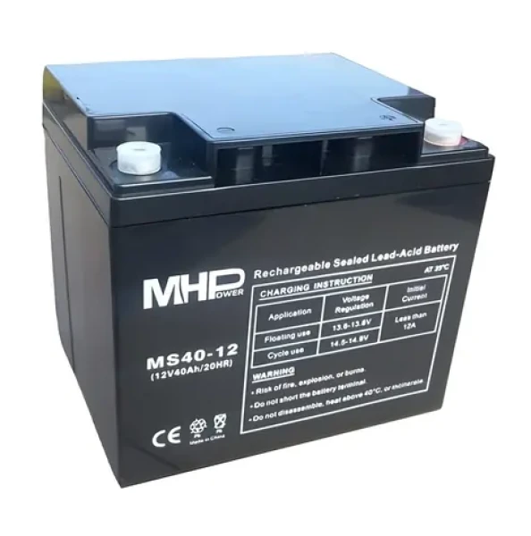 MHPower MS40-12 / Olovený akumulátor / VRLA AGM / 12V / 40Ah (MS40-12)