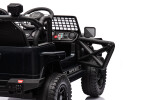 Mamido Mamido Elektrické autíčko OFFROAD čierne 12V Vysoký podvozok, široké sedadlo, Odpružené nápravy, 2,4 GHz Diaľkové ovládanie LED svetlá