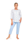Dámske pyžamo Martel Maria II 201 3/4 M-2XL modrá XXL