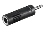 OEM Redukcia jack 6,35 mm (F) - jack 3,5 mm (M) čierna / Audio redukcia (11.09.4443)