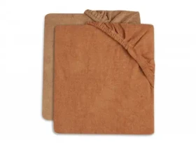 Jollein Poťah na prebaľovaciu podložku 50x70cm 2 ks froté Caramel/Biscuit (2550-503-00155)