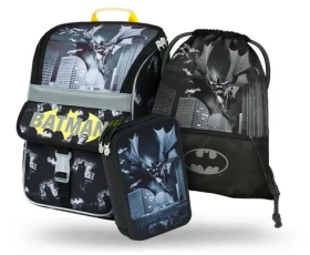 BAAGL SET 3 - Školský set Zippy Batman Dark City / batoh / peračník / sáčok (A-33410)