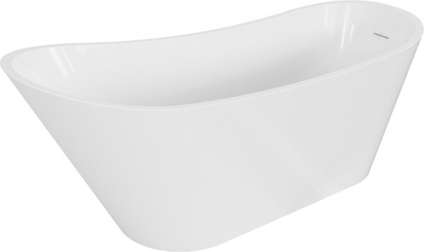 MEXEN/S - Alta voľne stojaca vaňa 170 x 75, biela, sifón a prepad biela 52141707500-20