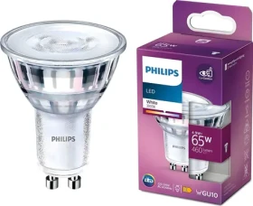 Philips LED Classic žiarovka GU10 / Žiarovka / 65W náhrada / 36° / Nestmievateľná / Trieda E (929002981054)