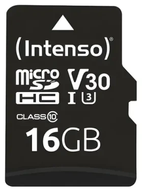 INTENSO microSDHC Professional 16GB / Pamäťová karta / UHS-I (U1) / Class 10 / 90 MB/s / vr. SD adaptéra (3433470)