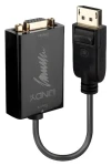 Lindy DisplayPort - VGA čierna / Prevodník / Aktívny / 1920x1080 / 60 Hz / 0,15 m (41006)