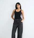 SLOGGI - GO Daily Cotton tielko - brúsená organická bavlna Sloggi BLACK L