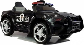 Lean Cars Elektrické autíčko BBH0007 POLICAJNÉ MOTOR 2x45W 1x12V4,5Ah BATÉRIA -2022 čierna