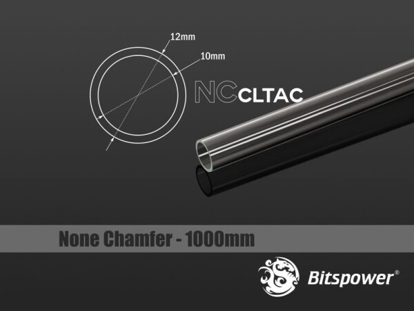 BitsPower Crystal Link Tube 12/10mm, 1000mm, przezroczysty (BP-NCCLT12AC-L1000)