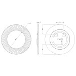 SAPHO - PRIDE STRIP guľaté zrkadlo s LED osvetlením v ráme, priemer 90cm, zlato PD950