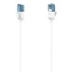 Hama 00200689 RJ45 sieťové káble, prepojovacie káble CAT 6A U/UTP 1.5 m biela extrémne tenký 1 ks; 00200689