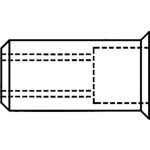 Gesipa 1433711 slepá nitovacie matice (Ø x d) 6 mm x 12 mm M4 ocel 500 ks; 1433711