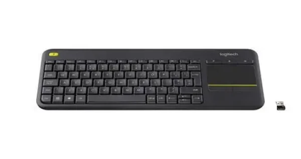 Logitech K400+ Dark / Bezdrôtová klávesnica s touchpadom / Talianske rozloženie / 2.4 GHz (920-007135)