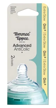 Tommee Tippee Cumlík Advanced Anti-Colic / Extra pomalý prietok / 0m+ / 2 ks
