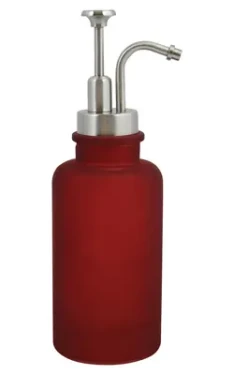 Spirella Yoko Dávkovač mydla červený / sklo / 280 ml