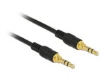 Delock Kábel Stereo Jack 3.5 mm 3 pin (M) - Jack 3.5 mm 3 pin (M) 1m čierna (85547)