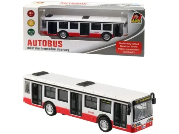 MaDe 10646 Autobus kovový na spätný chod