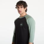 Tričko Horsefeathers Global Raglan T-Shirt Black/ Iceberg Green S