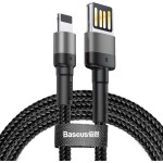 Baseus CALKLF-GG1 Kábel USB-A (M) - Lightning (M) 1 m čierno-šedá (CALKLF-GG1)