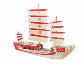 Woodcraft Drevené 3D puzzle Japonská plachetnica