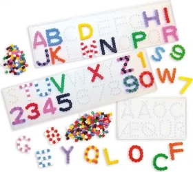 PLAYBOX Podložky pre zažehľovacie korálky Písmená a číslice