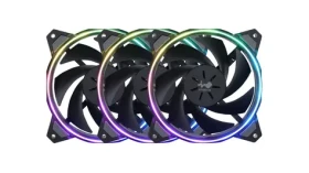 InWin Sirius Loop RGB PWM 3ks čierna / 120mm / 27 dB @ 1800 RPM / Long Lifespan Sleeve Bearing / 50 CFM / 3-Pin + 4-Pin (ASL120FAN-3PK)
