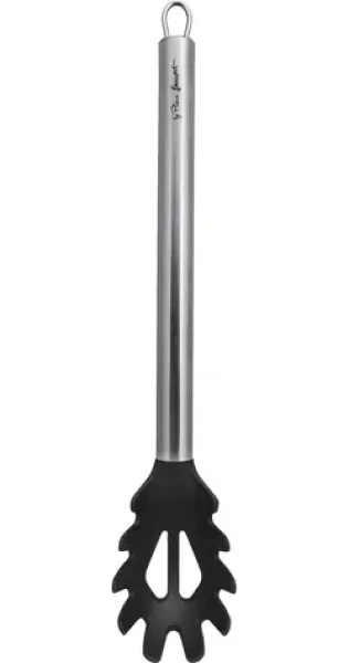 LAMART Inox Naberačka na špagety nylonová / Nylon s nerezovou rukoväťou / do 210 ° C / výška 32 cm / nerez-čierna (42003301)