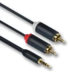 Mercodan Audio kábel Jack 3,5 mm - 2x RCA 2m / Audio kábel / Stereo / 2 m (153212020)